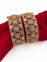 Elegant Premium Quality Broad Uncut Polki Bangles Set | Kundan Kada Bangles For Women